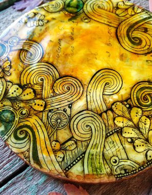 Bardakta el yapımı.