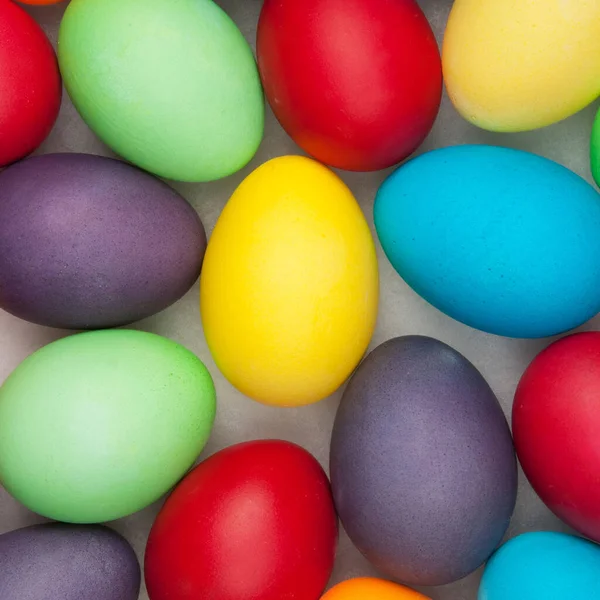 Viele Bunte Eier Ostern — Stockfoto