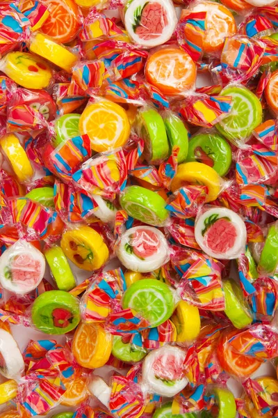 Many Different Tasty Candies Pile — Stock Photo, Image