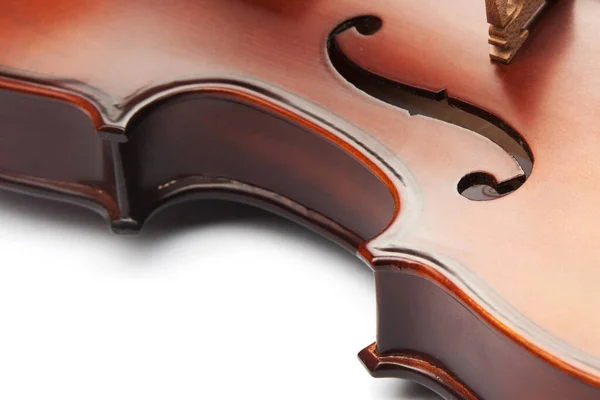 Violin Isolerad Vitt — Stockfoto