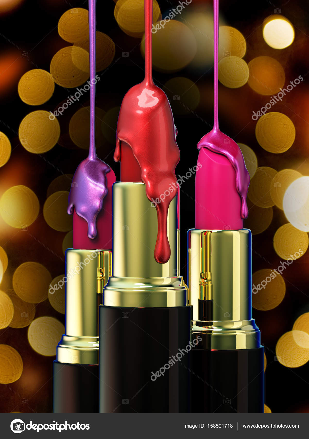 Bunten Hintergrund Auf Roter Nagellack Und Bokeh Lippenstift Tropfen 80NPXOnwk