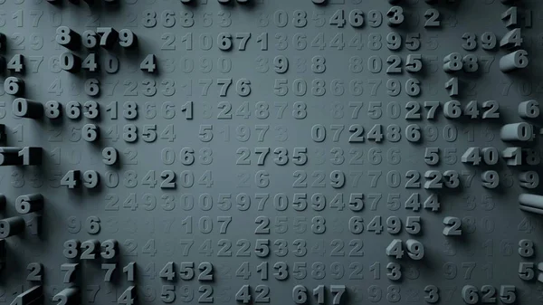 Abstract Numbers Random Motion