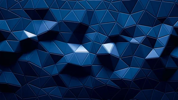 Abstract Polygonal Geometric background blue color