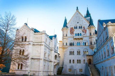 Almanya 'daki Neuschwanstein kalesi 