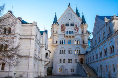 Dünyaca ünlü Neuschwanstein Şatosu, 19. yy güzel görünümü 