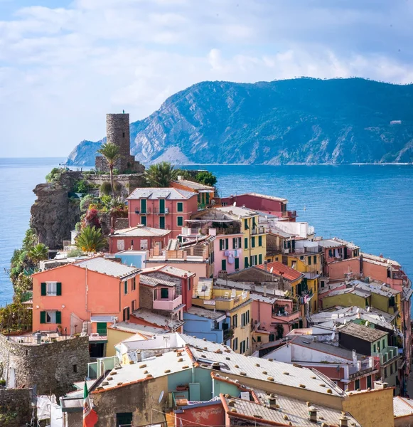 Vernazza Italien November 2015 Vacker Utsikt Över Italienska Staden Havsstranden — Stockfoto