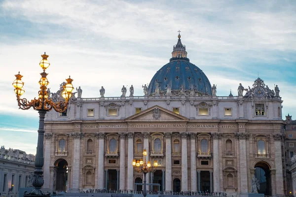 Plac Świętego Piotra w Watykanie-Rzym — Zdjęcie stockowe