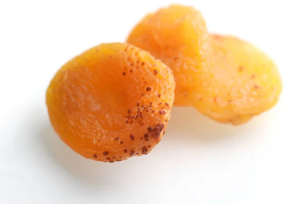 Dried Apricots Isolated White Background — Free Stock Photo