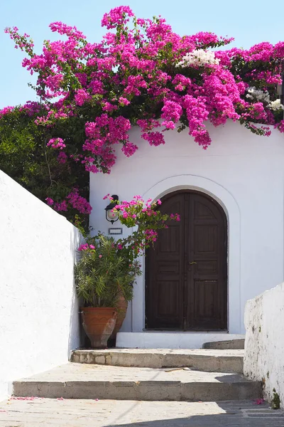 Staré Dveře Řecku Santorini — Stock fotografie