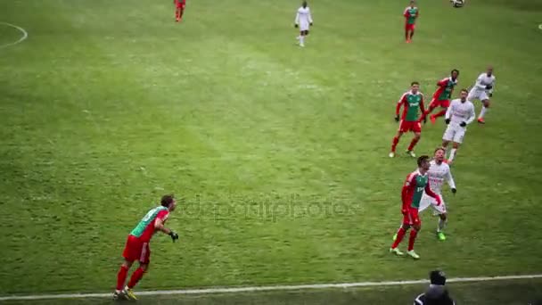 Giocatori di calcio a Locomotiva gioco - Spartak — Video Stock