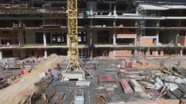 İnsanların Futbol Stadyumu Luzhniki sitenin yapı üzerinde çalışma