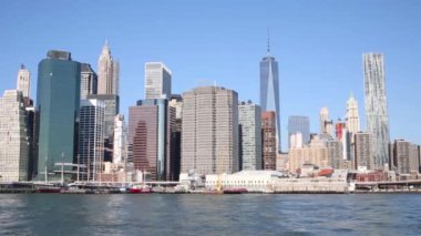 New York şehrinin modern gökdelenler