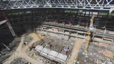 Spor Stadyumu Luzhniki yapım aşamasında