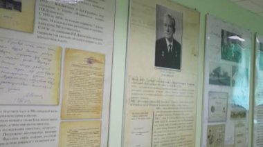 Evrak ve fotoğraf duvar hastanede hall