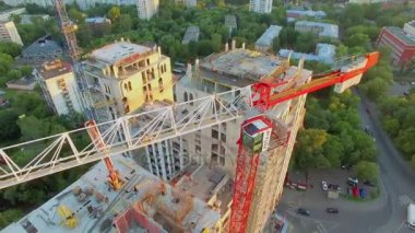 Şantiye konut Vinçler ile karmaşık 