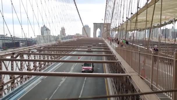 Brooklynský most a most Manhattan v New Yorku
