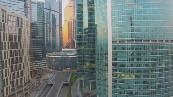 Московський міжнародний бізнес-центр — стокове відео