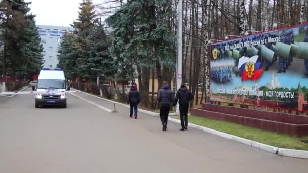 Territorium av polisen i Moskva — Stockvideo