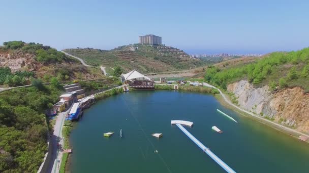 Wake Park e Gold City complesso turistico — Video Stock