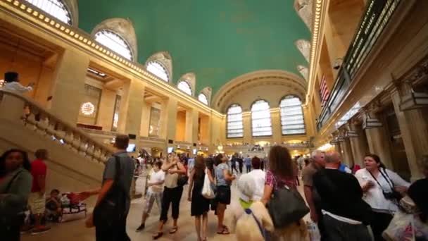 New York Grand Central Terminali istasyon — Stok video