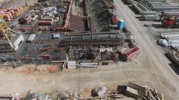 Arena deportiva Luzhniki en construcción — Vídeo de stock