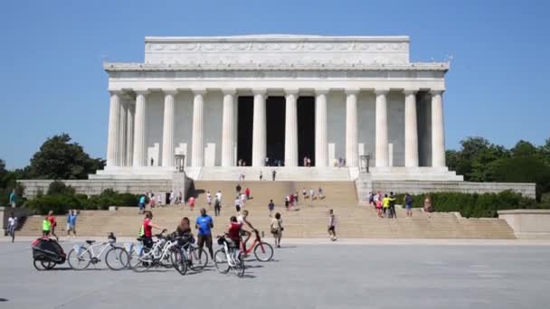 1914-1922-ben a washingtoni Lincoln Memorial épül — Stock videók