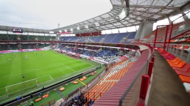 Локомотив стадиона во время игры — стоковое видео