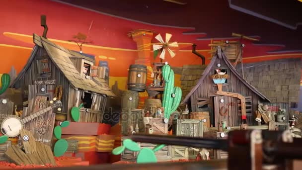 Atış poligonu Frontierland Disneyland Paris içinde — Stok video
