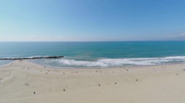 İnsanlar ile Pasifik okyanus plaj 