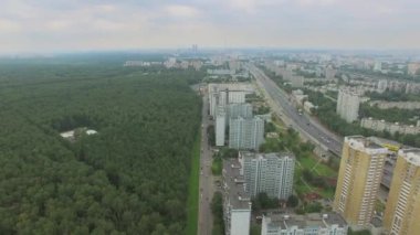 Megalopolis karayolu üzerinde taşıma trafik ile