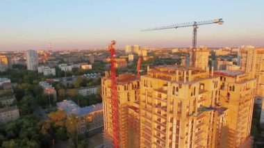 Şantiye konut Vinçler ile karmaşık 