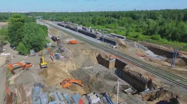 Mkzd demiryolu yapım aşamasında