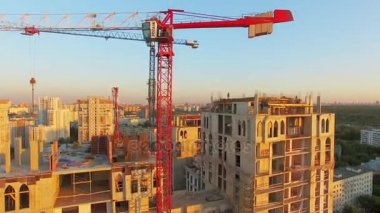 Şantiye konut Vinçler ile karmaşık 