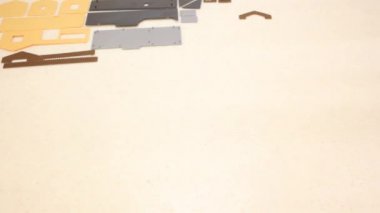 Model tren istasyonu ayrıntıları toplanan