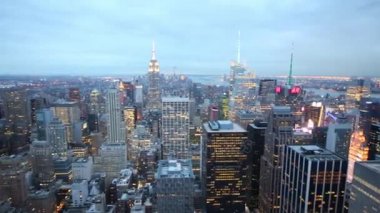 Akşam gözlem güverteden kenti