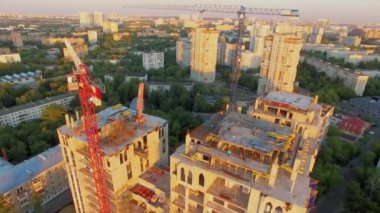 Şantiye konut Vinçler ile karmaşık 