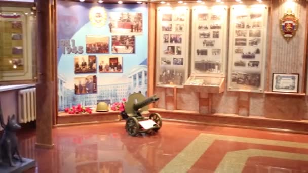 Museum i polisen i Moskva — Stockvideo