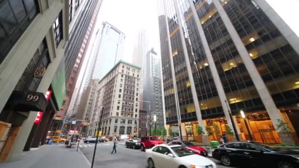 Street in New York city — Stock Video