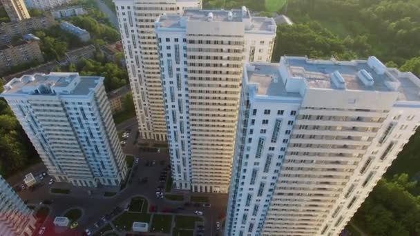 Mieszkania złożone na wyspie Elk w Moskwie — Wideo stockowe