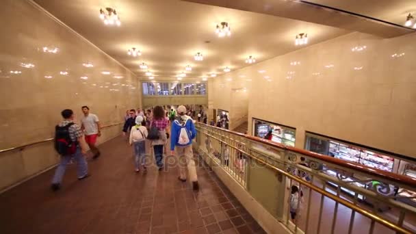 People in Grand Central Terminal in NY — Stock Video