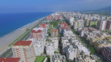 Cityscape otoyol yaz deniz plaj yakınındaki ile