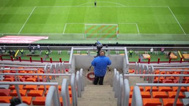Tribünler ve oyun-alan Stadyumu'nda lokomotif 