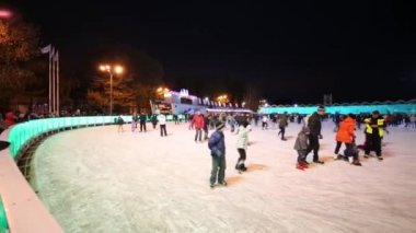 insanlar pateni Sokolniki Park paten