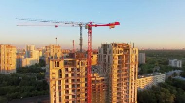 Şantiye konut Vinçler ile karmaşık 