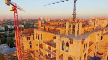 Şantiye konut Vinçler ile karmaşık 