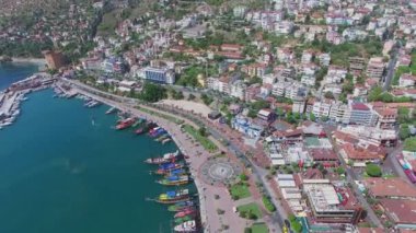 Alanya liman ile townscape 