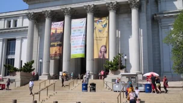 Národní muzeum přírodní historie ve Washingtonu — Stock video