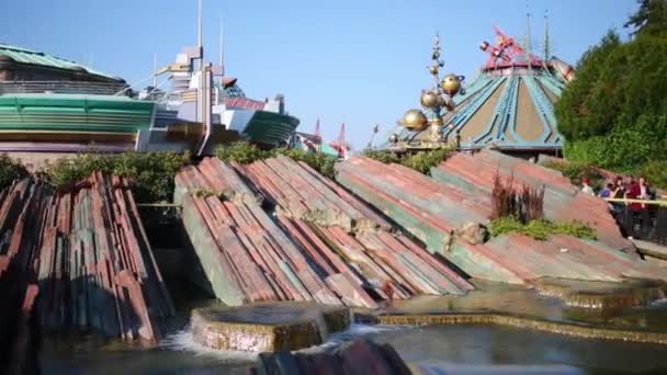 Discoveryland in Disneyland in Parijs — Stockvideo