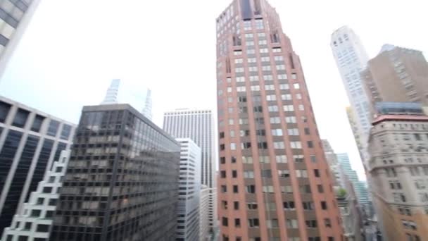 Skyscrapers in New York city — Stock Video