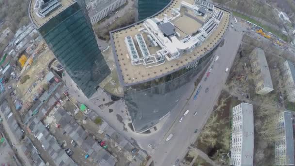 Міських сектор з бізнес-комплекс Lotos — стокове відео